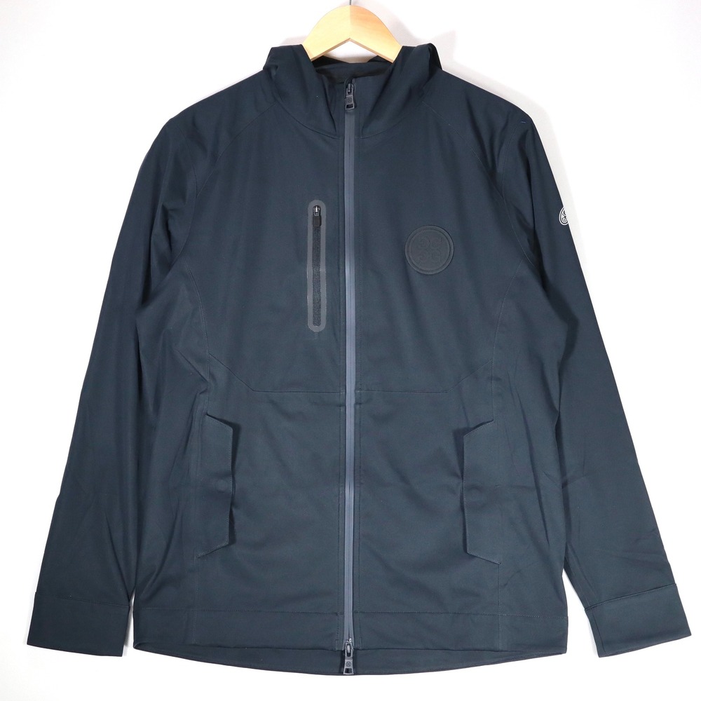G/FORE Repeller 2.0 Mens M Navy Golf Jacket Hooded Full Zip Patron Tequila Logo⁠